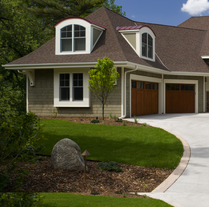 Newly constructed home exterior.